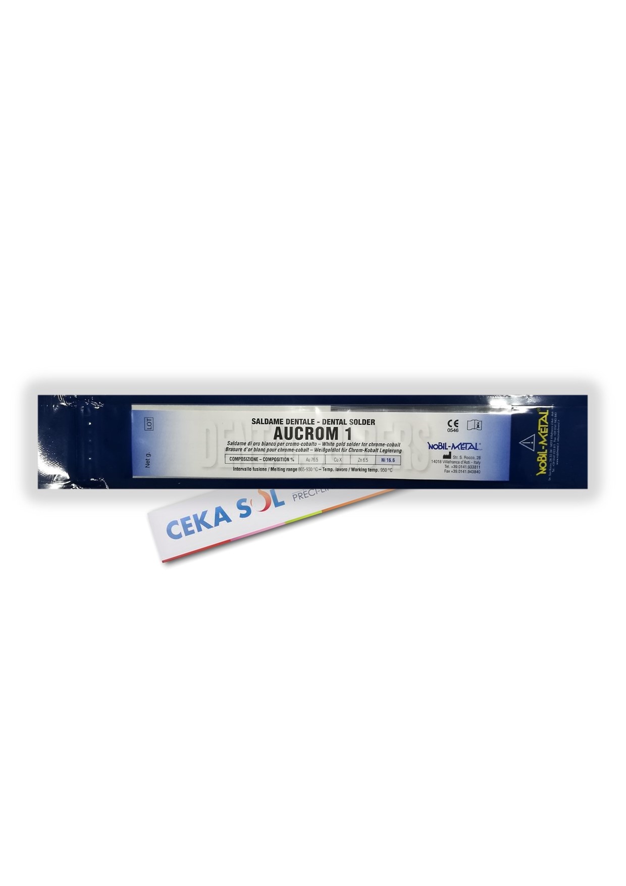 AUCROM 1 / CS-W (CS22) 865-930°, Lot mit Flussmittel (2 Stangen/Packung)