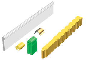 PRECI-HORIX NACHSORGESATZ (je 2 Reiter/Verarbeitungsreiter, je 1 Profilanalog/INOX-Gehäuse/Eindrückstift)