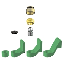 PRECI-CLIX TI-TI, Kugelattachment, Zementierbare TI-Patrize, TI-Gehäuse (1 Stück)