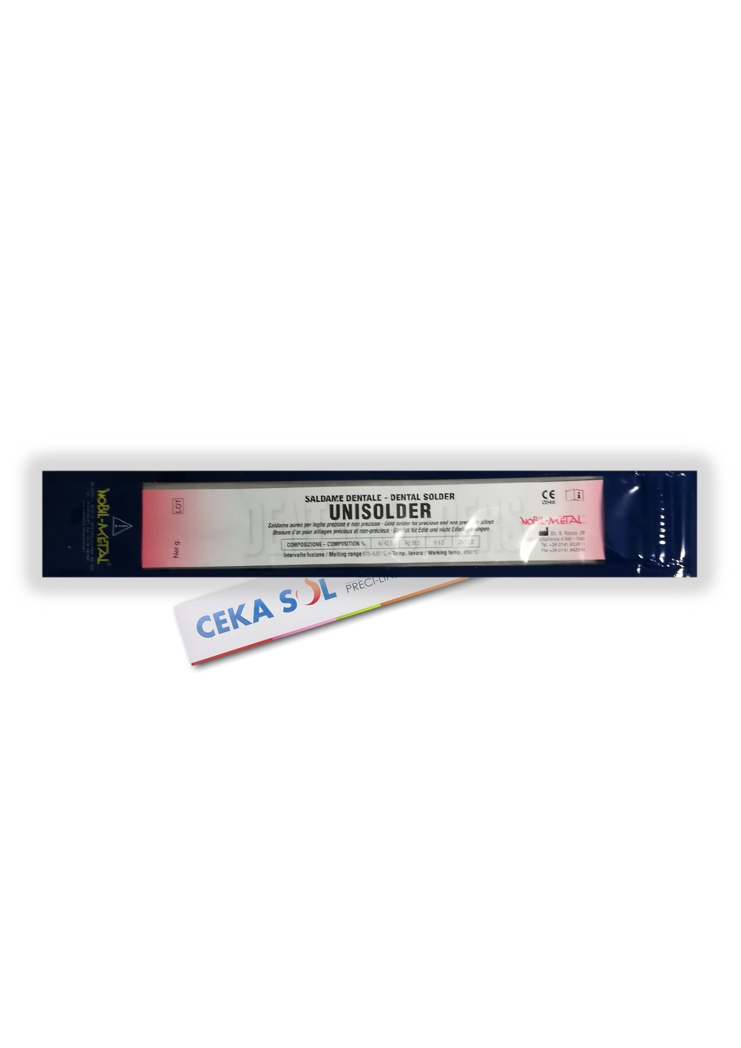 UNISOLER / CS00-L (CS21) 610-630°, Lot mit Flussmittel (2 Stangen/Packung)