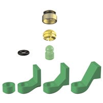 PRECI-CLIX TI-P, Kugelattachment Kunststoffpatrize, Titangehäuse (1 Stück)