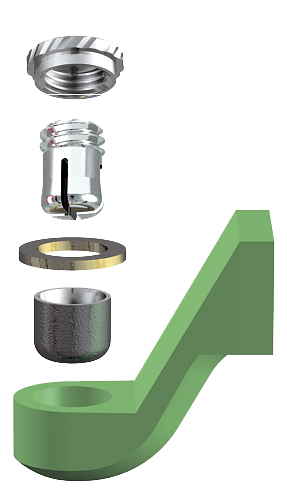 CEKA REVAX M2 Att., TI / KUNSTSTOFF, 30°/45°/60° (je 1 Stück)