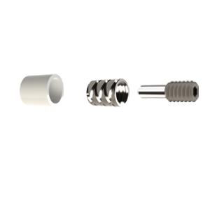 CEKA CONNECT Satz 4x Schraube/Gewindering/Abstandhalter 6mm